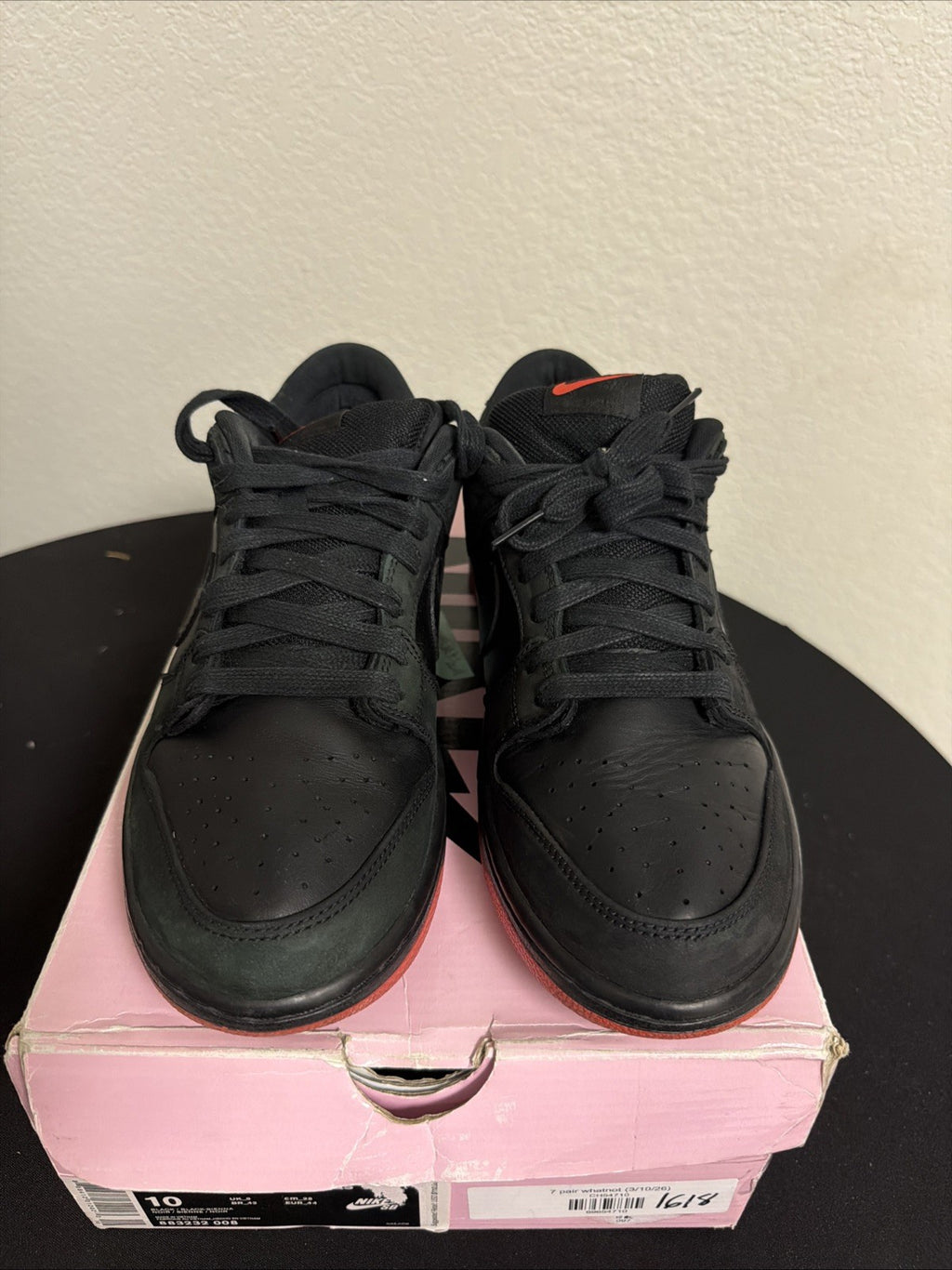 Nike SB Dunk Low TRD QS Staple Pigeon Black Sneakers 883232-008 Size 10 Men’s