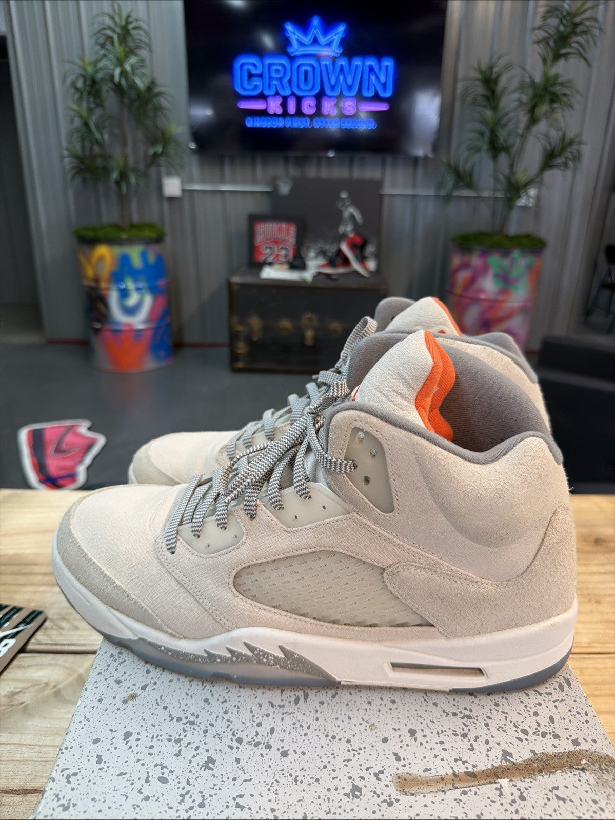 Air Jordan 5 Retro "CRAFT LIGHT OREWOOD" 2023 - Size 16 - Used with Box