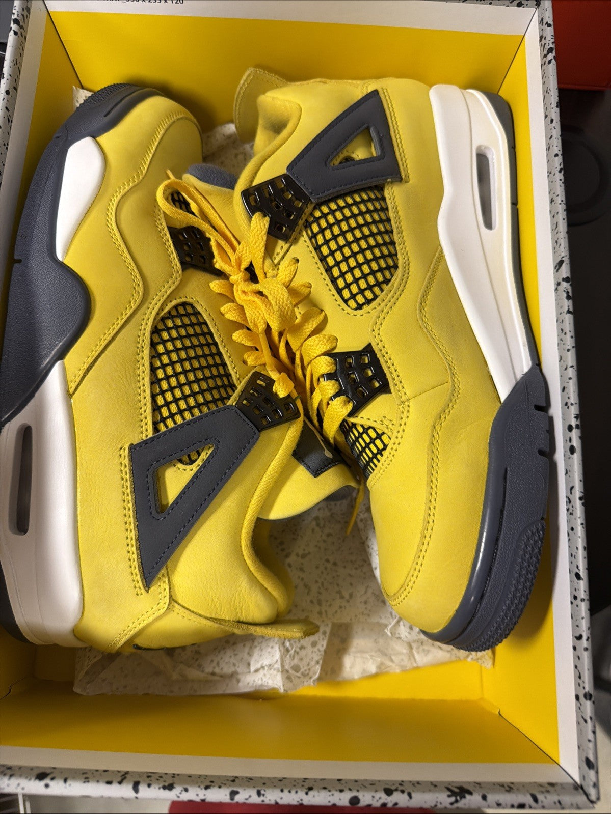  Air Jordan 4 Retro Tour Yellow/Dark Blue Grey