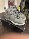 Nike Air Jordan 12 Retro Dark Grey Suede 2017 Size 6y GS