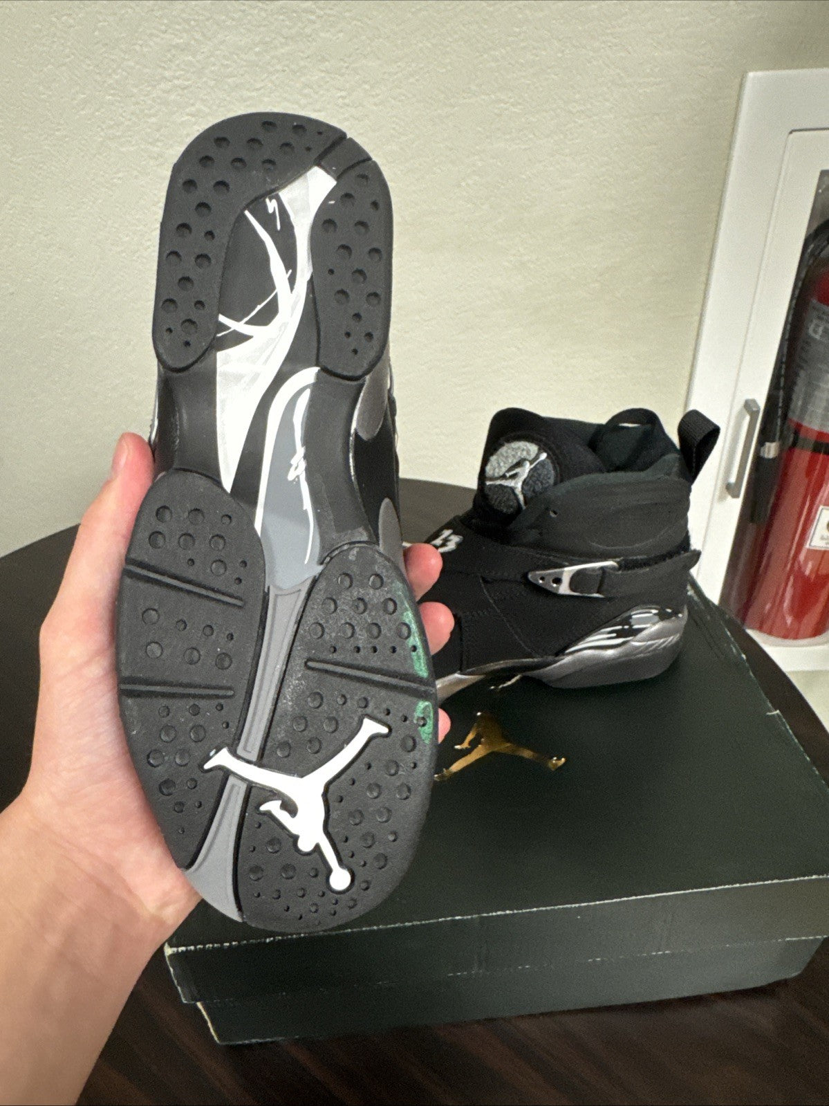 Size 5Y - Nike Air Jordan 8 Retro BG Chrome 2015