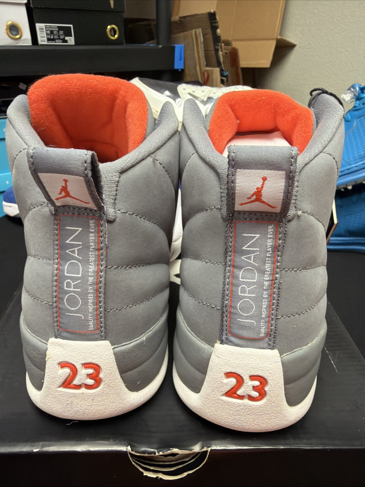 Nike Air Jordan 12 Retro Cool Grey 2012 130690-012 size 10 US Mens GUC