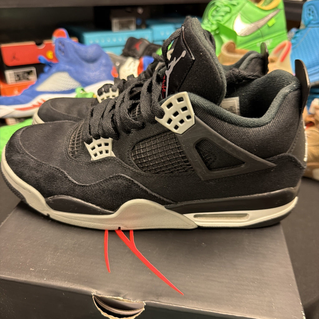 Size 10 - Jordan 4 Retro SE Mid Black Canvas ((279)