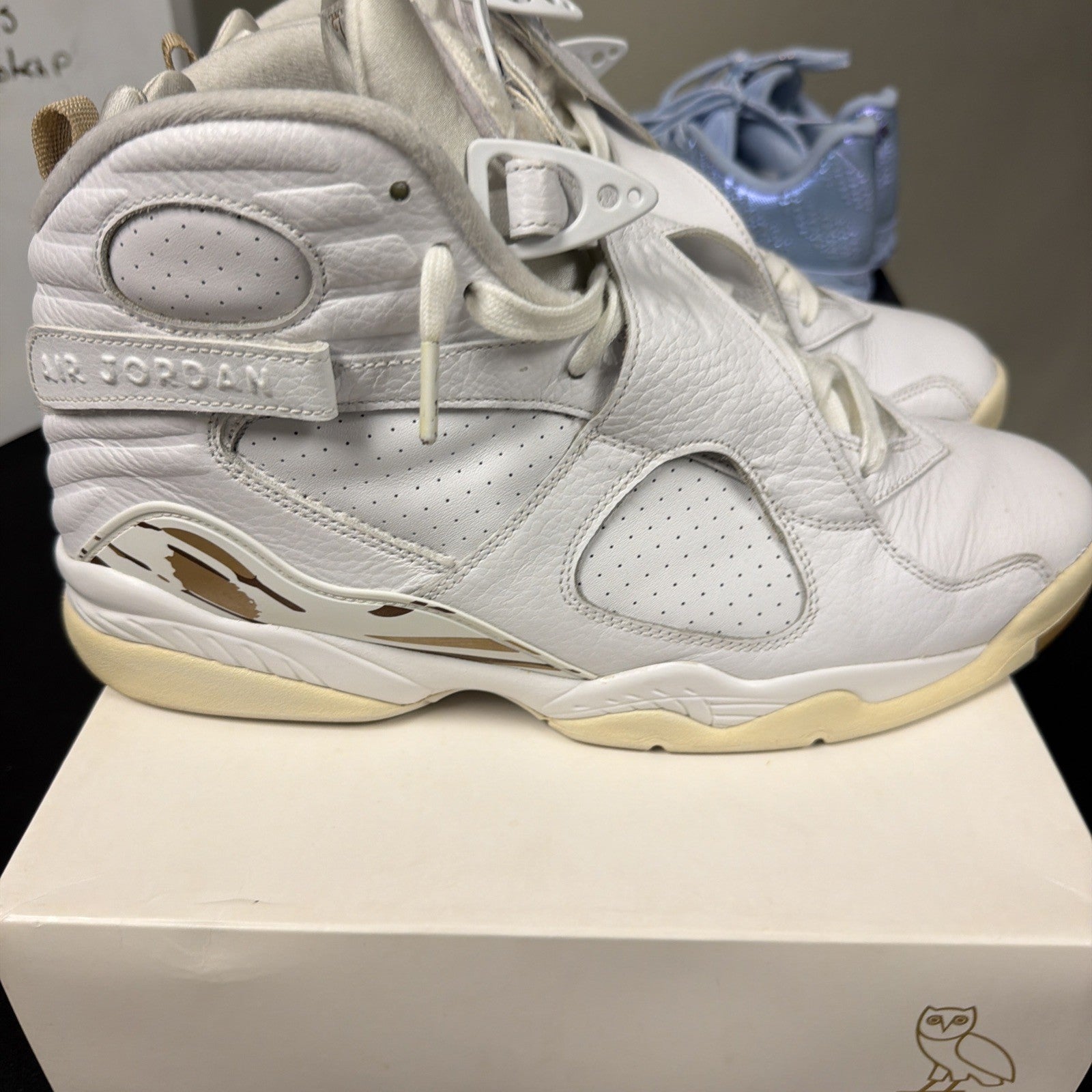 Size 13 - OVO x Air Jordan 8 Retro White