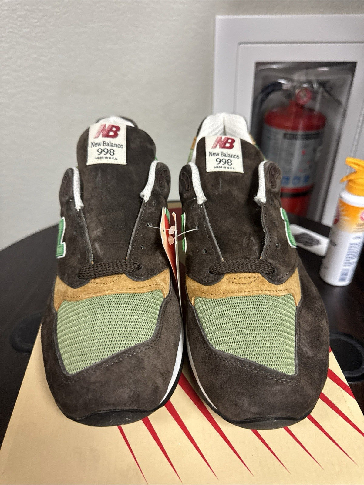 New Balance 998 Made in USA x Teddy Santis Low Brown Green - U998BG