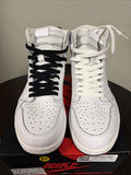 Nike Air Jordan 1 2017 High White Perforated Men's Size 12 555088-100