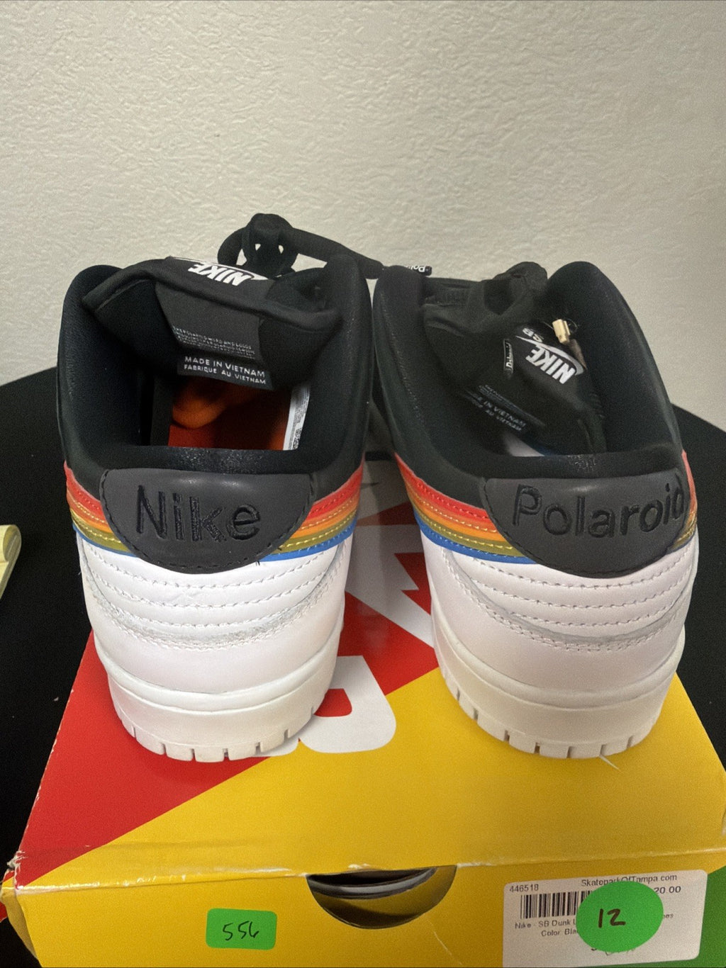 Size 9 - Polaroid x Nike Dunk SB Low Black