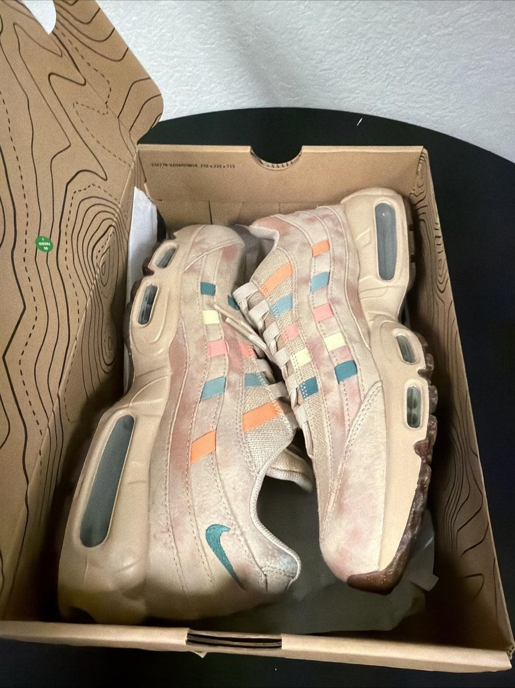 Nike Air Max 95 N7 Retro Grain Beige Bicoastal Green Orange DQ7604-200 Men 10.5