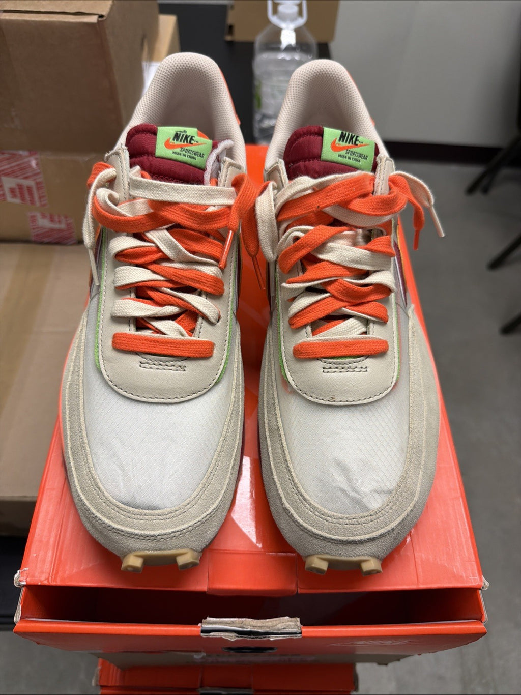 Nike LD Waffle x Clot x sacai “Net Orange Blaze”