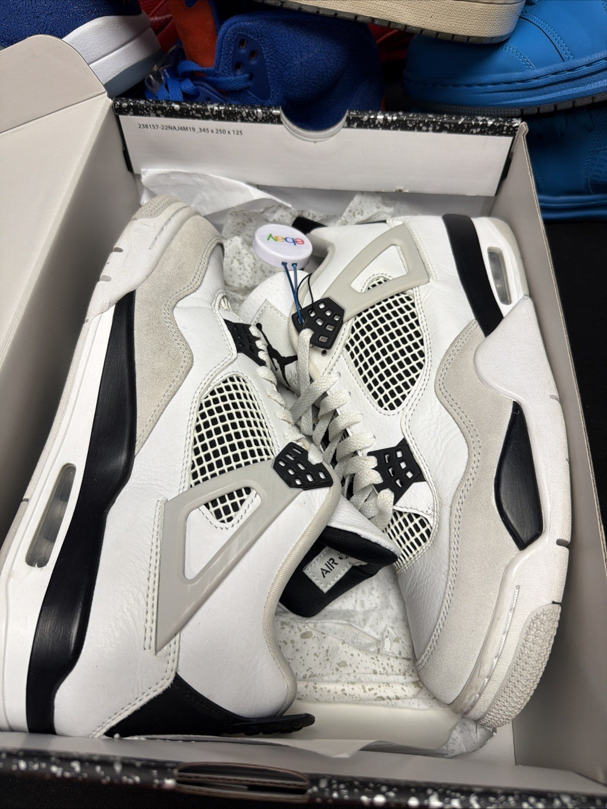 Size 10 - Jordan 4 Retro Mid Military Black