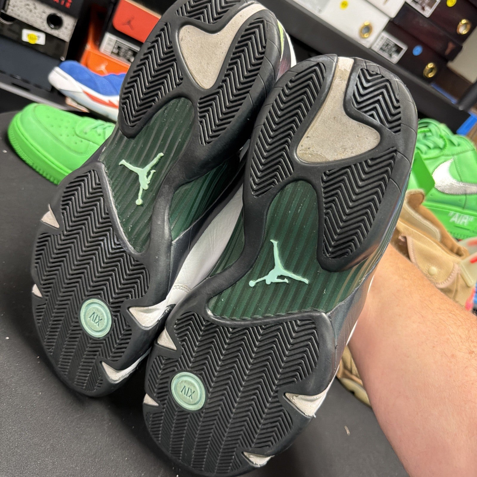 Size 13 - Air Jordan 14 Retro 2016 Oxidized Green