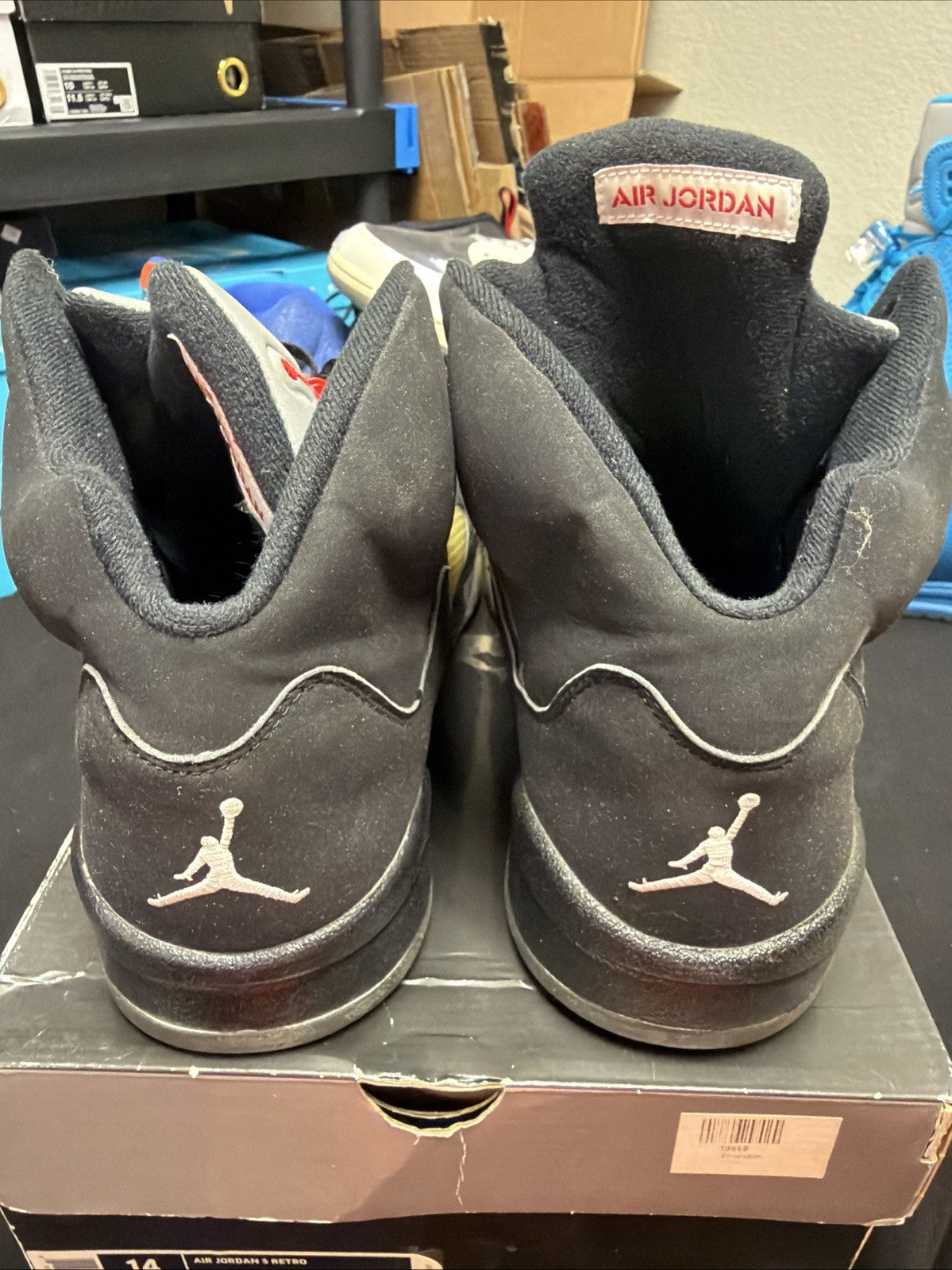 Size 14 - Air Jordan 5 Retro 2007 Black Metallic