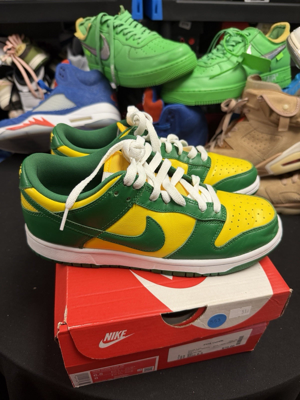 Nike Dunk Low SP 'Brazil' 2020 CU1727-700 Men's Shoes (333)