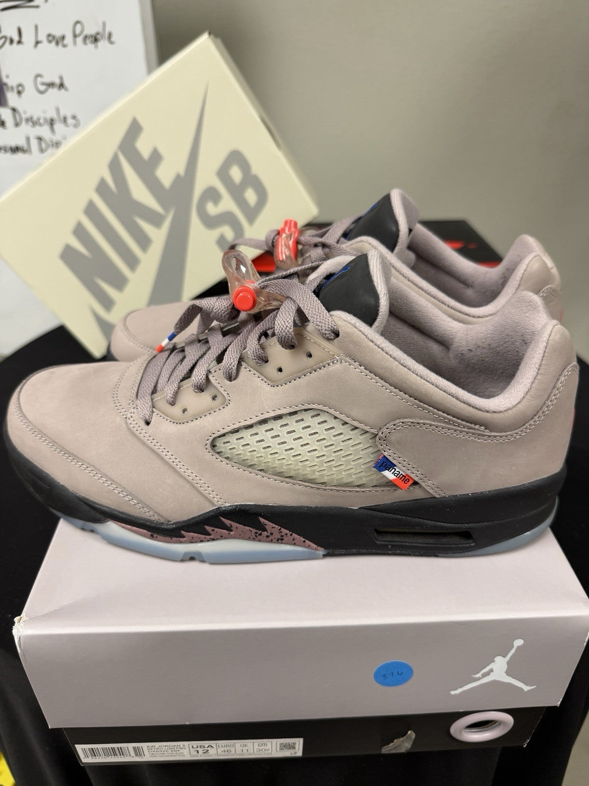 Size 12 - Paris Saint-Germain x Air Jordan 5 Retro Low Paname