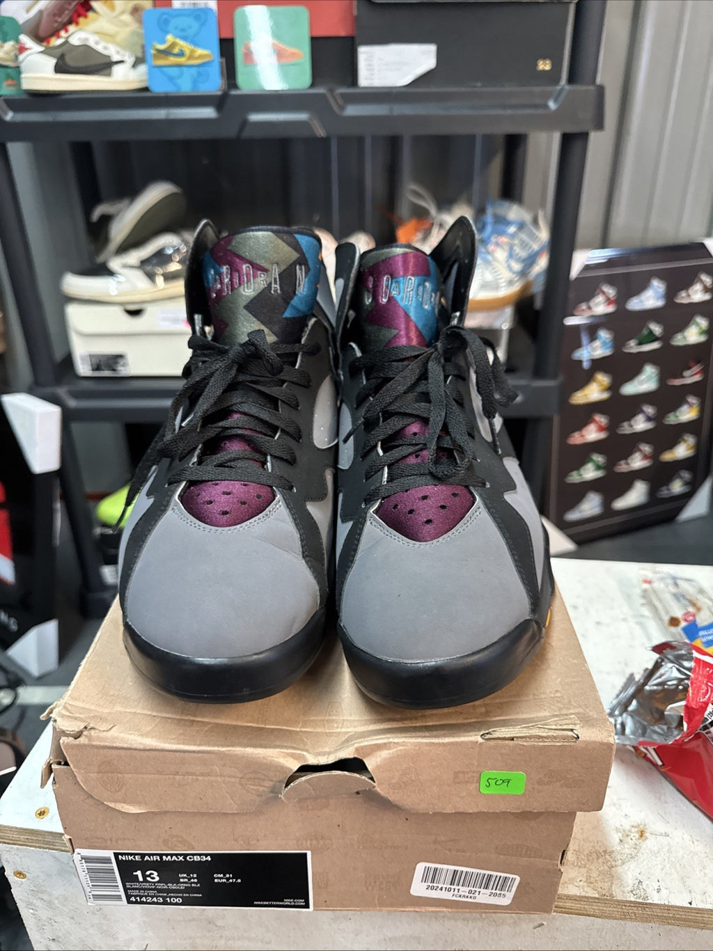 Size 13.5 - Air Jordan 7 Bordeaux Retro | Replacement Box - Barely Worn