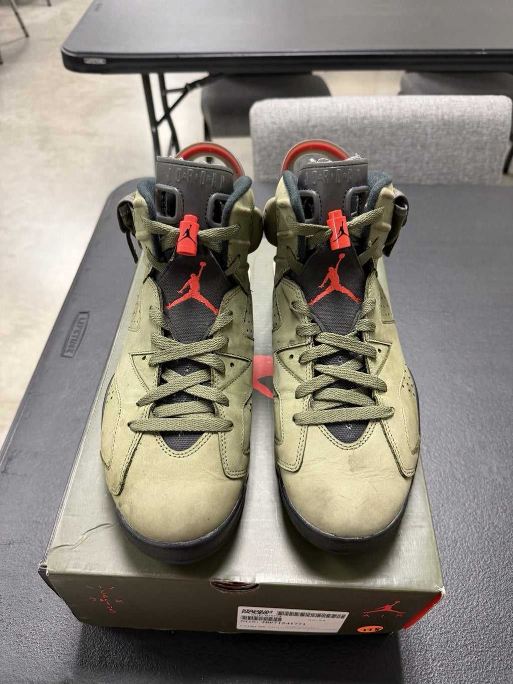 Jordan Air Jordan 6 Retro Travis Scott Olive 2019 CN1084-200 Men's Sneaker