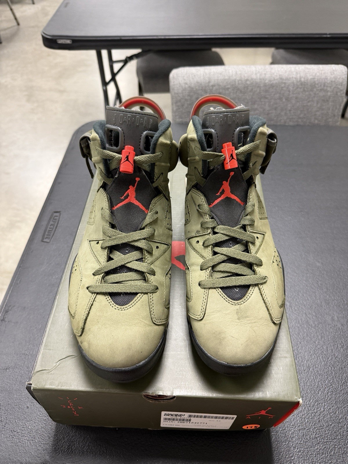 Jordan Air Jordan 6 Retro Travis Scott Olive 2019 CN1084-200 Men's Sneaker