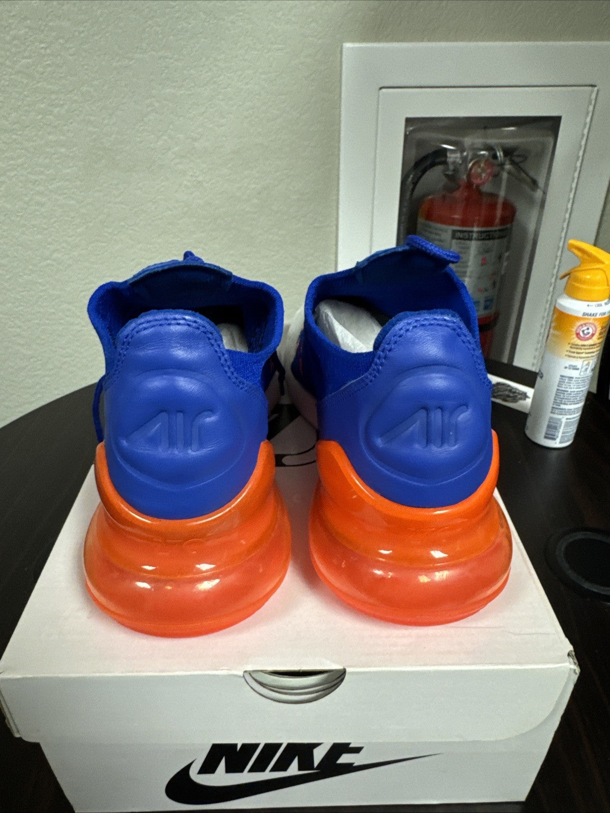 Nike Air Max 270 Flyknit “Racer Blue/Total Crimson Men Size 8