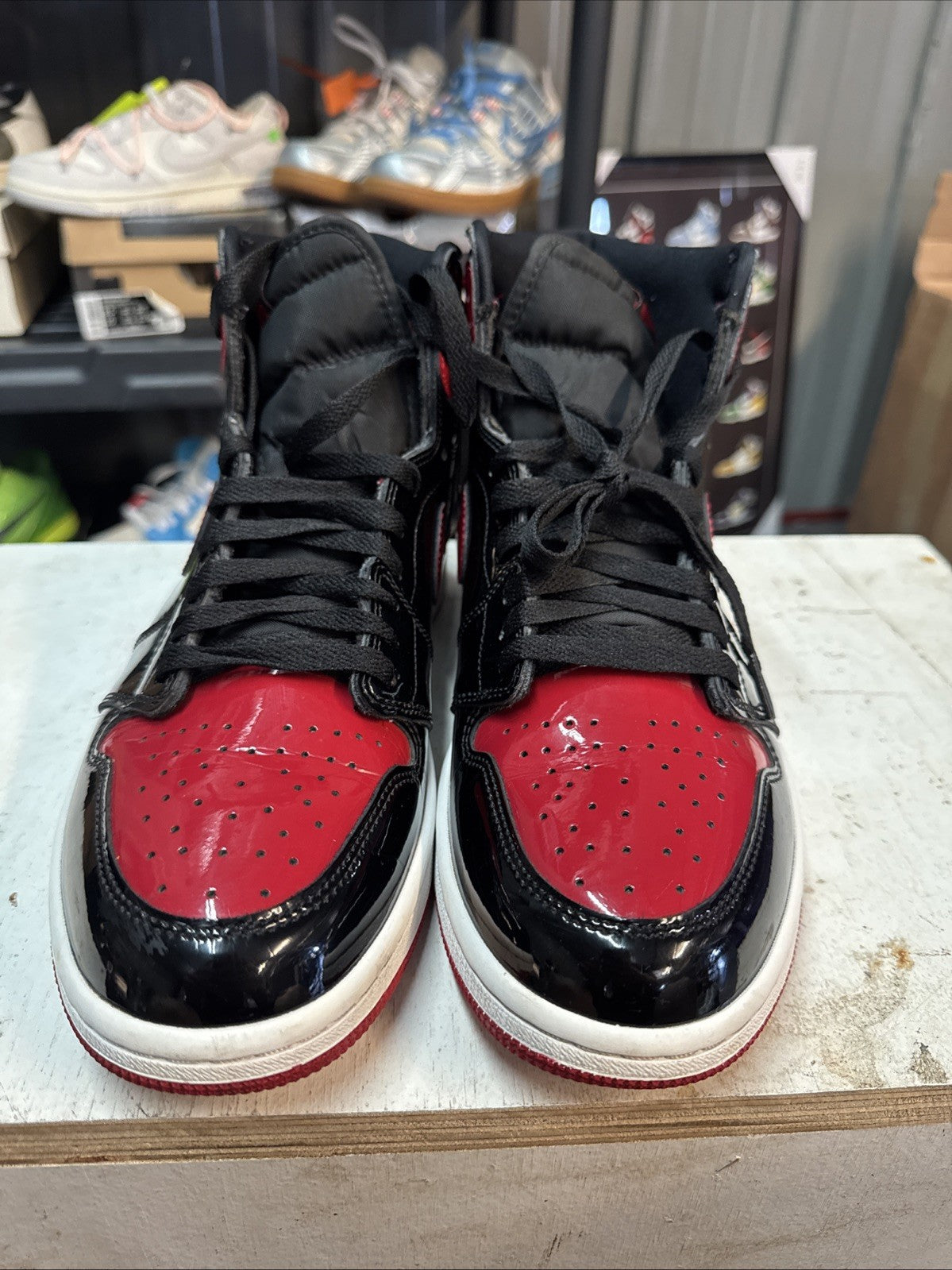 Size 11 - Jordan 1 Retro OG High Patent Bred | Replacement Box