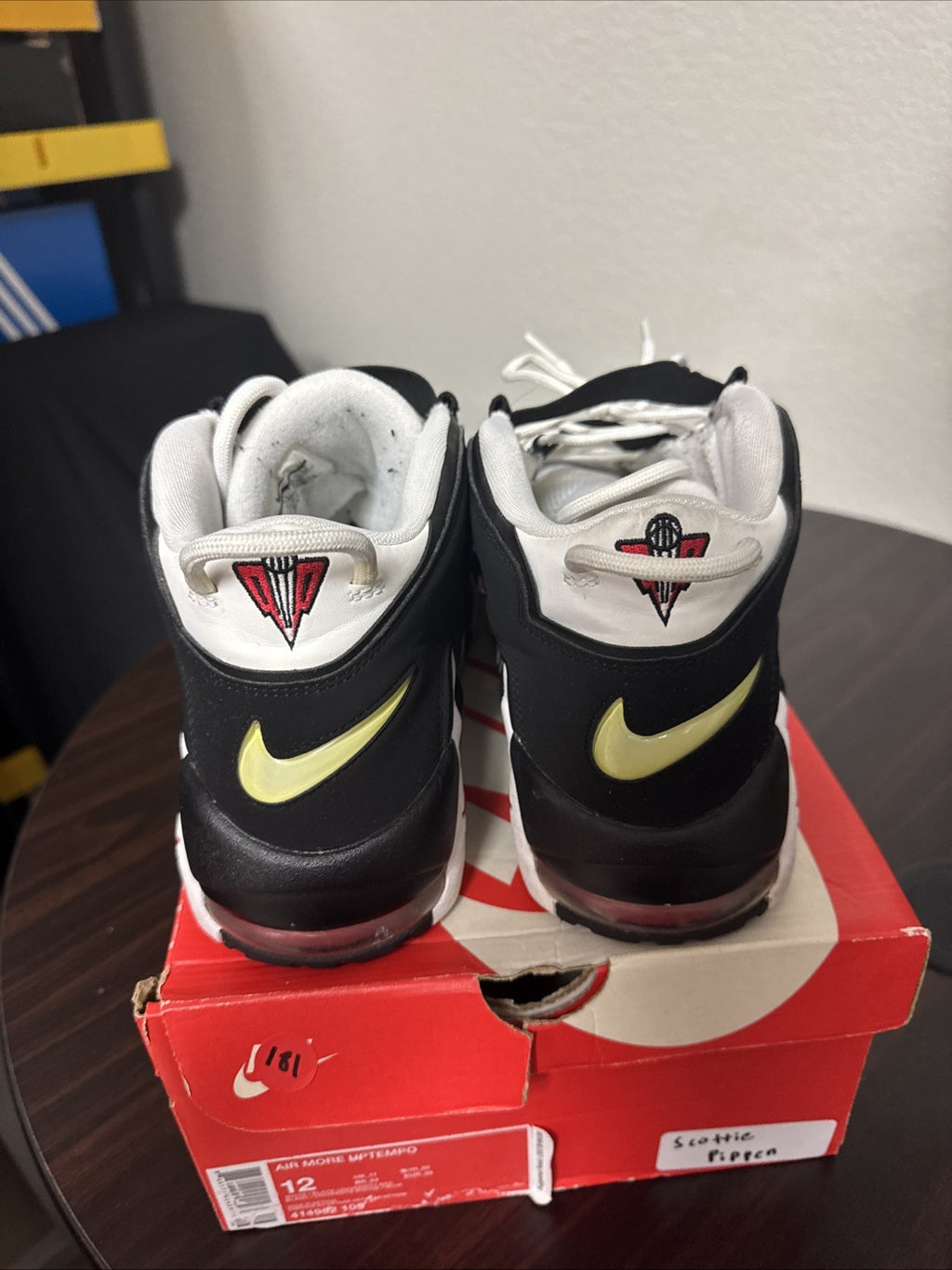 Size 12 - Nike Air More Uptempo '96 DX3356-001 Hoops Leather Basketball Sneakers