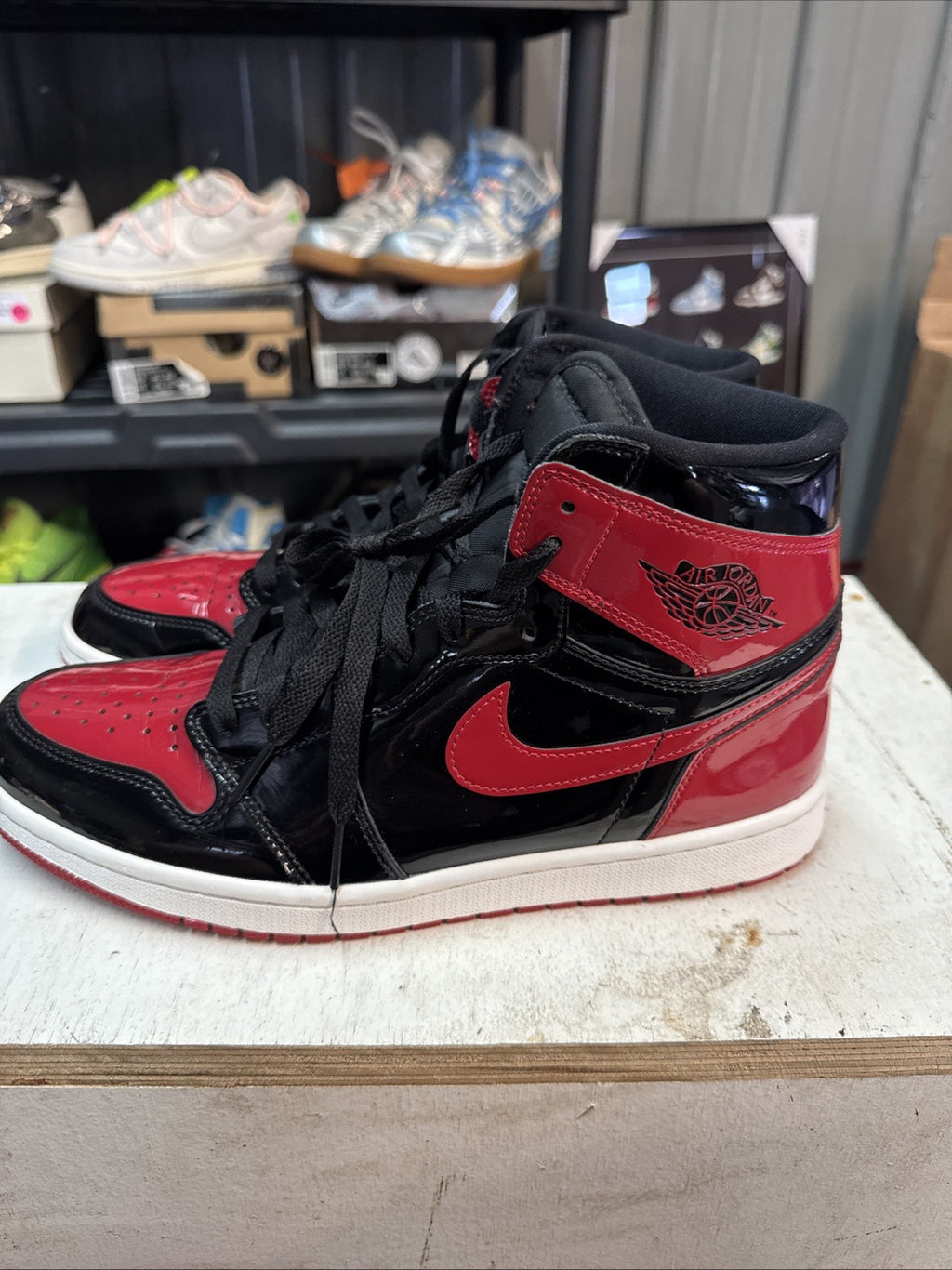 Size 11 - Jordan 1 Retro OG High Patent Bred | Replacement Box