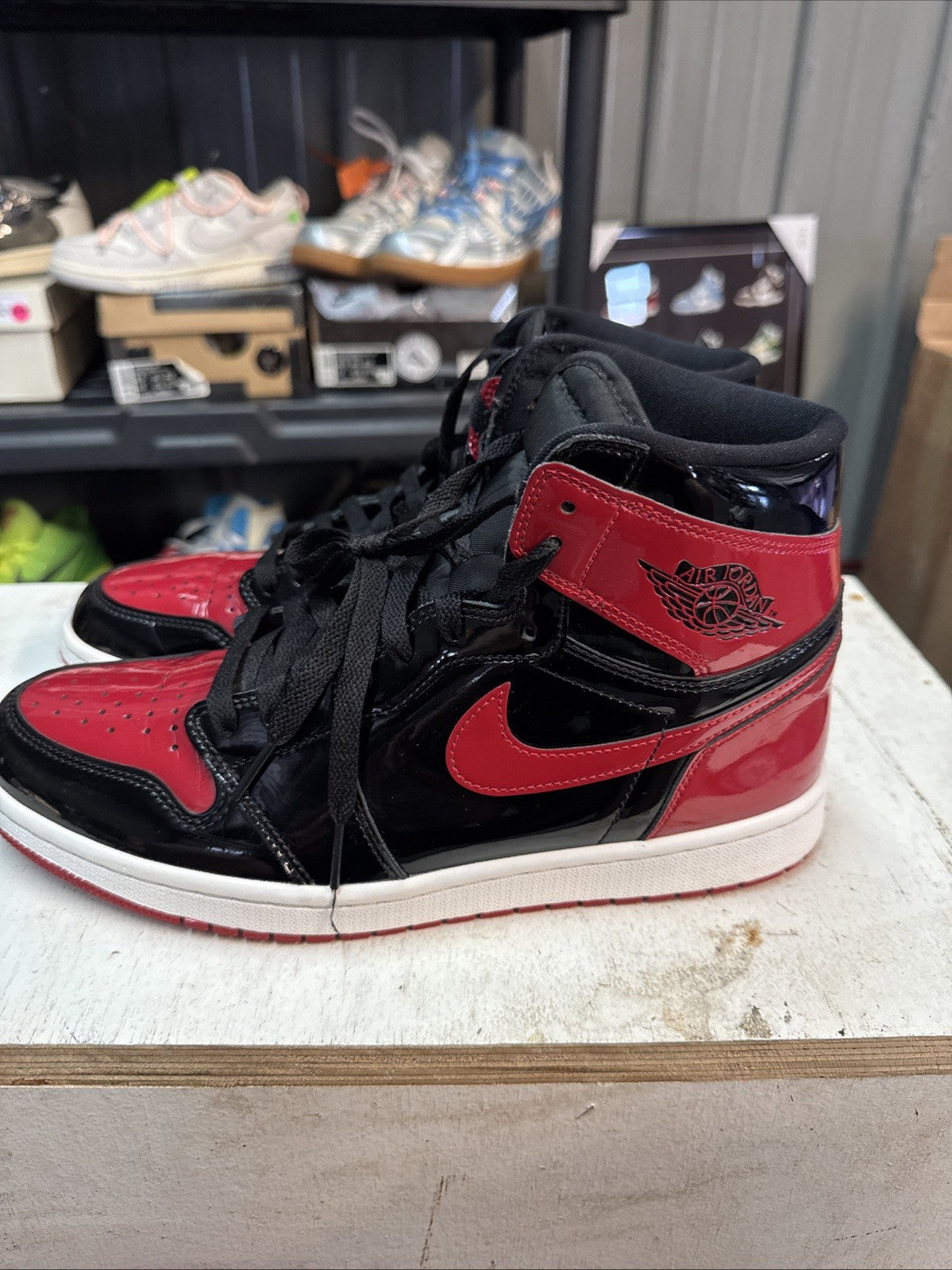 Size 11 - Jordan 1 Retro OG High Patent Bred | Replacement Box