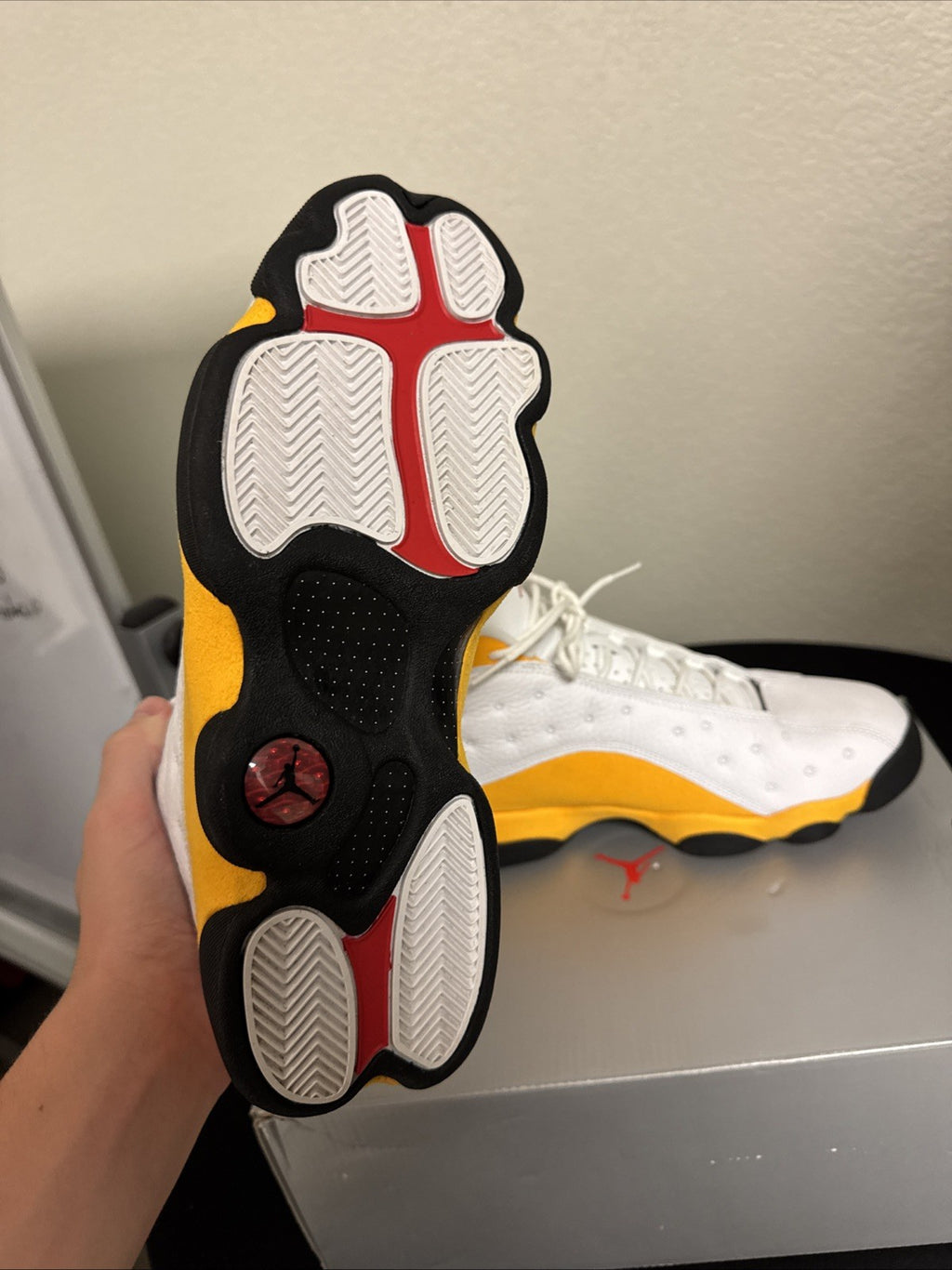 Air Jordan 13 Retro University Red Yellow Men's Size 10.5