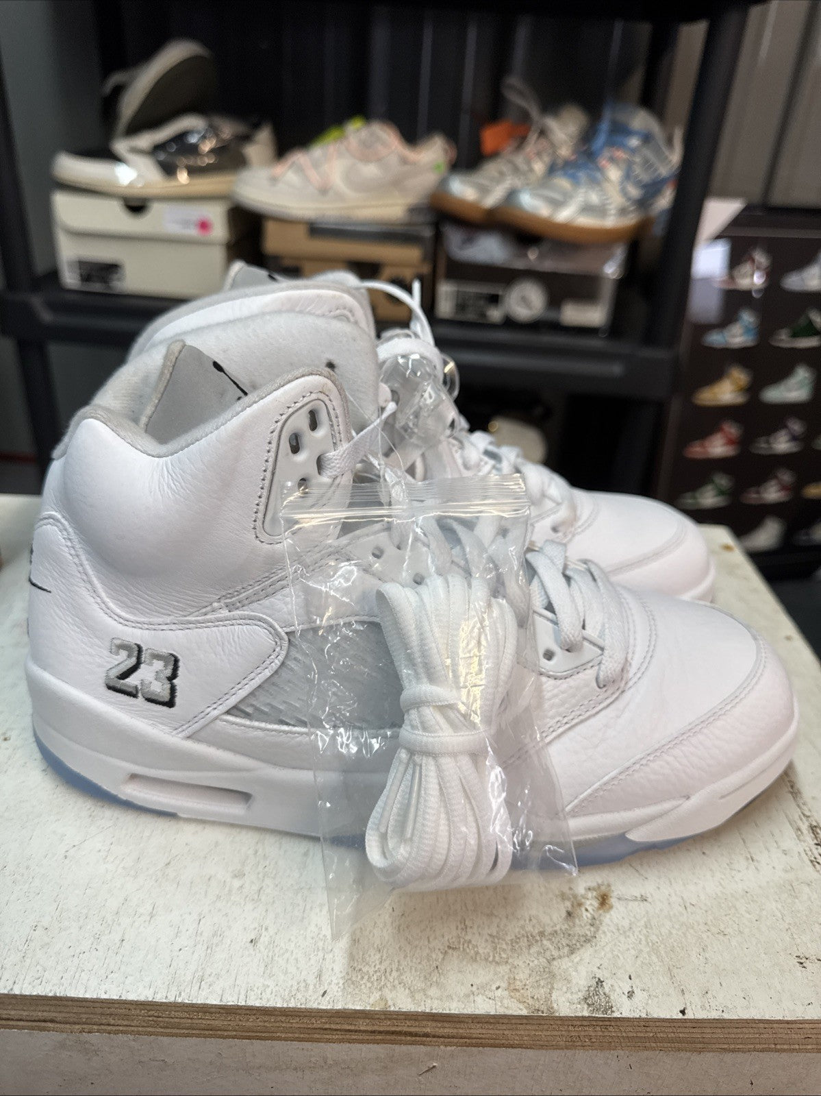 Size 9 - Nike Air Jordan 5 Retro White Metallic Silver 2026 | Replacement Box