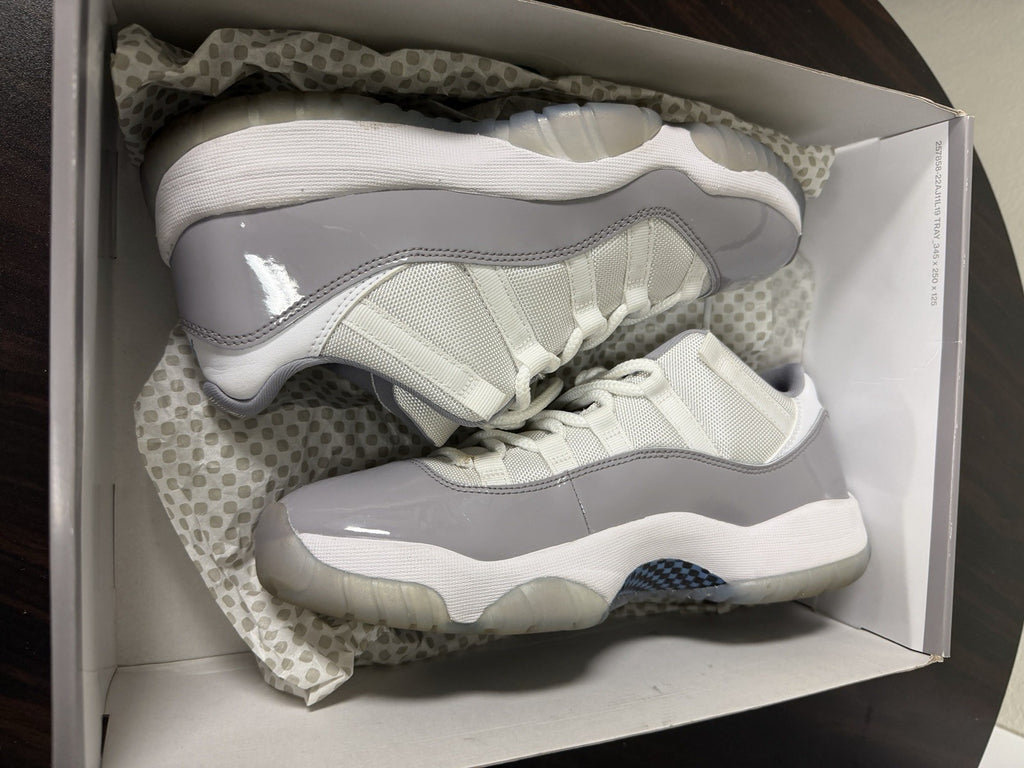 Size 9.5 - Air Jordan 11 Retro Low Cement Grey