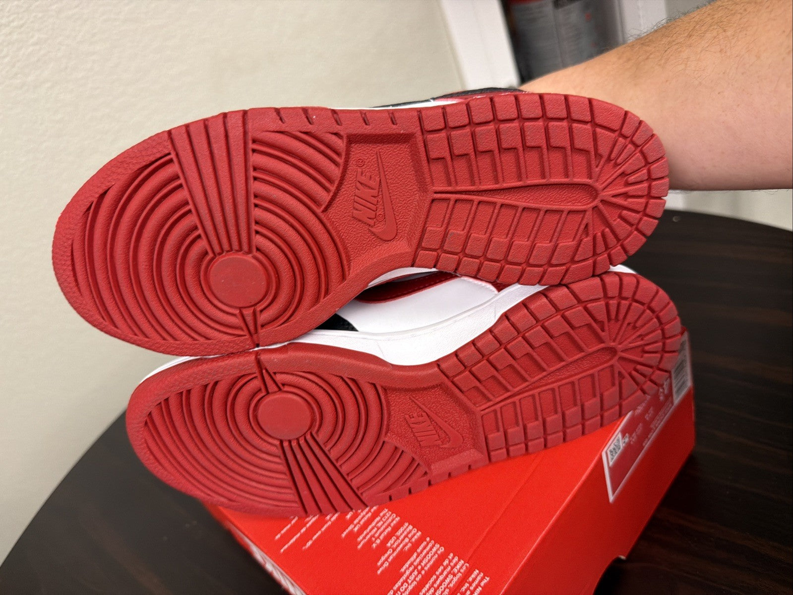 Nike Dunk Low Big Kids' Shoes (Gym Red/White/Black)