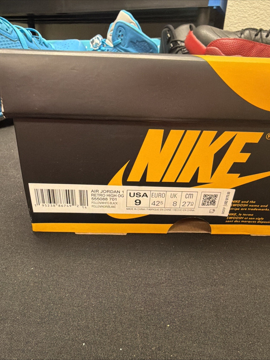 Size 9 - Jordan 1 Retro OG High Pollen
