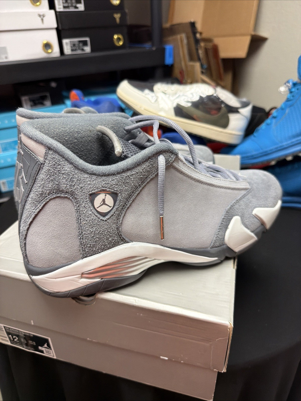 Size 12 - Nike Air Jordan 14 Retro Flint Grey with Receipt FJ3460-012
