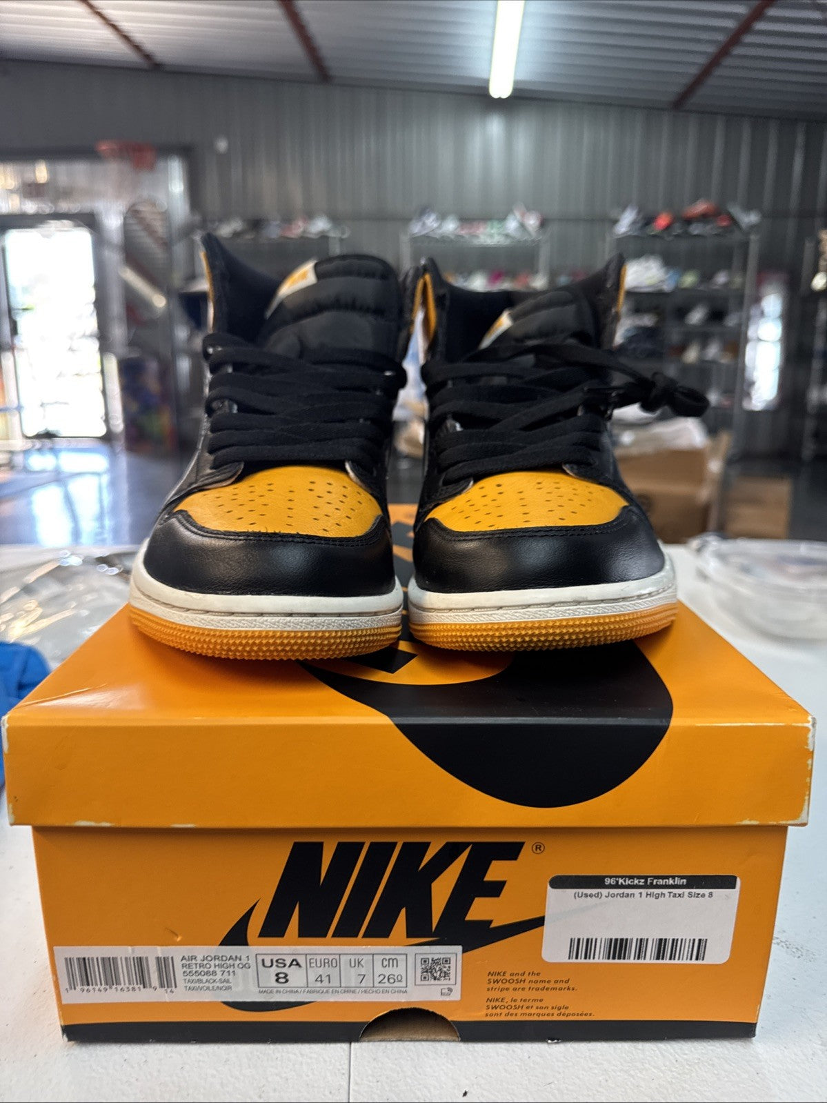 Size 8 - Air Jordan 1 Retro High OG "TAXI" 2022