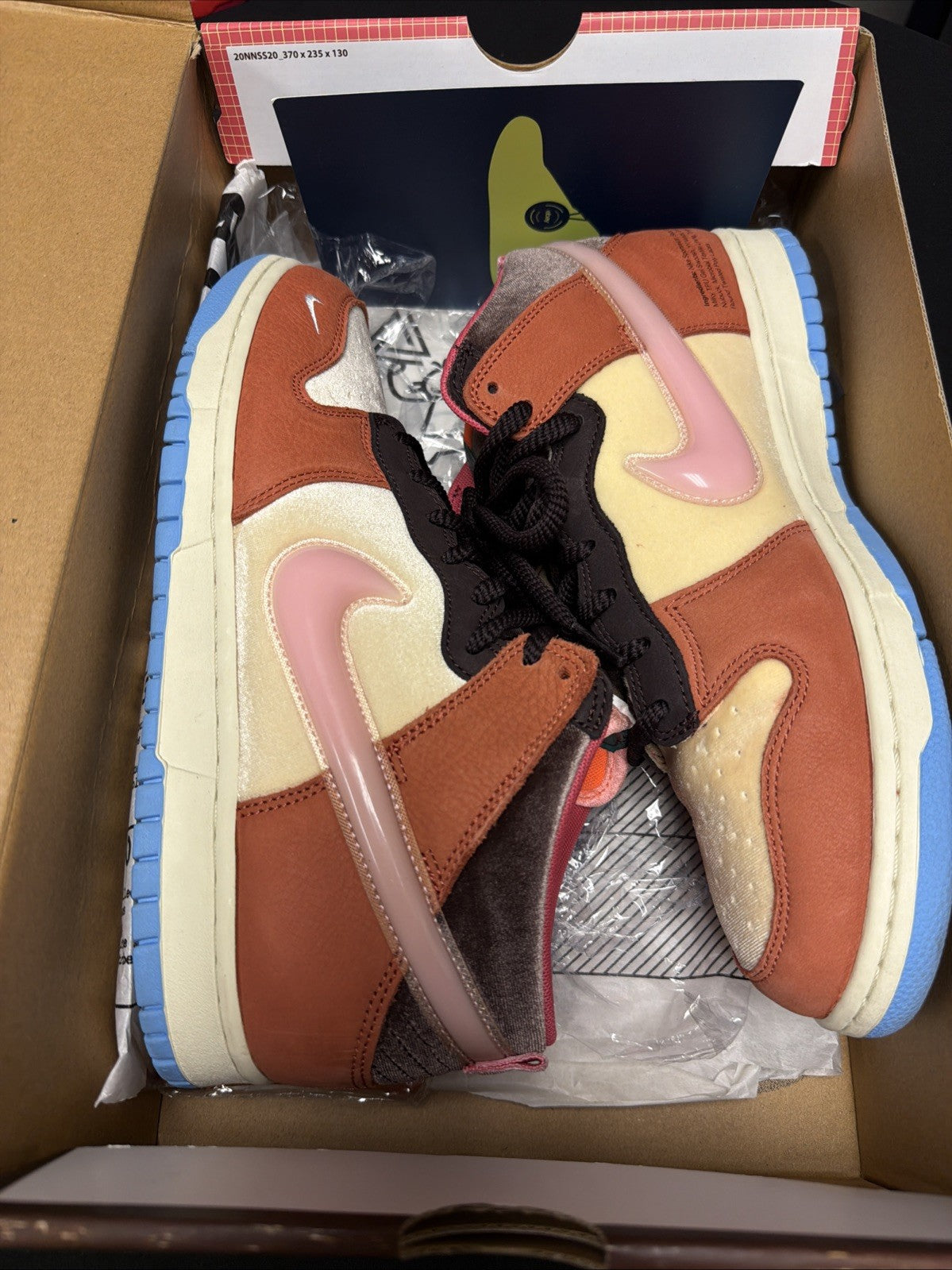 Size 10.5 - Nike Social Status x Dunk Mid Chocolate Milk