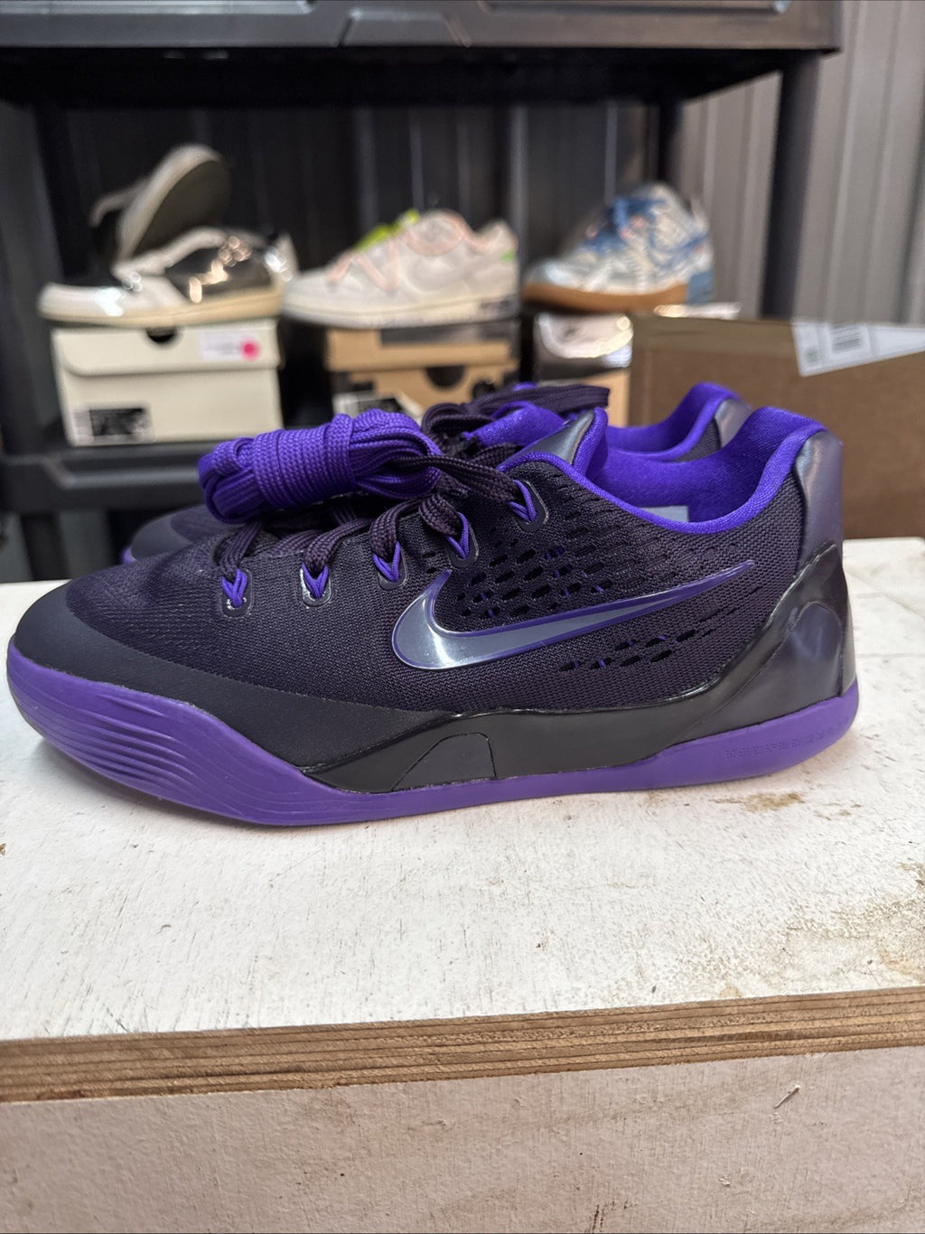 Size 5.5y - Kobe Ix Low Em Gs ‘Purple Dynasty’ | Replacement Box