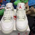 Nike Air Jordan Retro 4 'Oreo 2021' White Sneakers Size 12 - super clean (217)