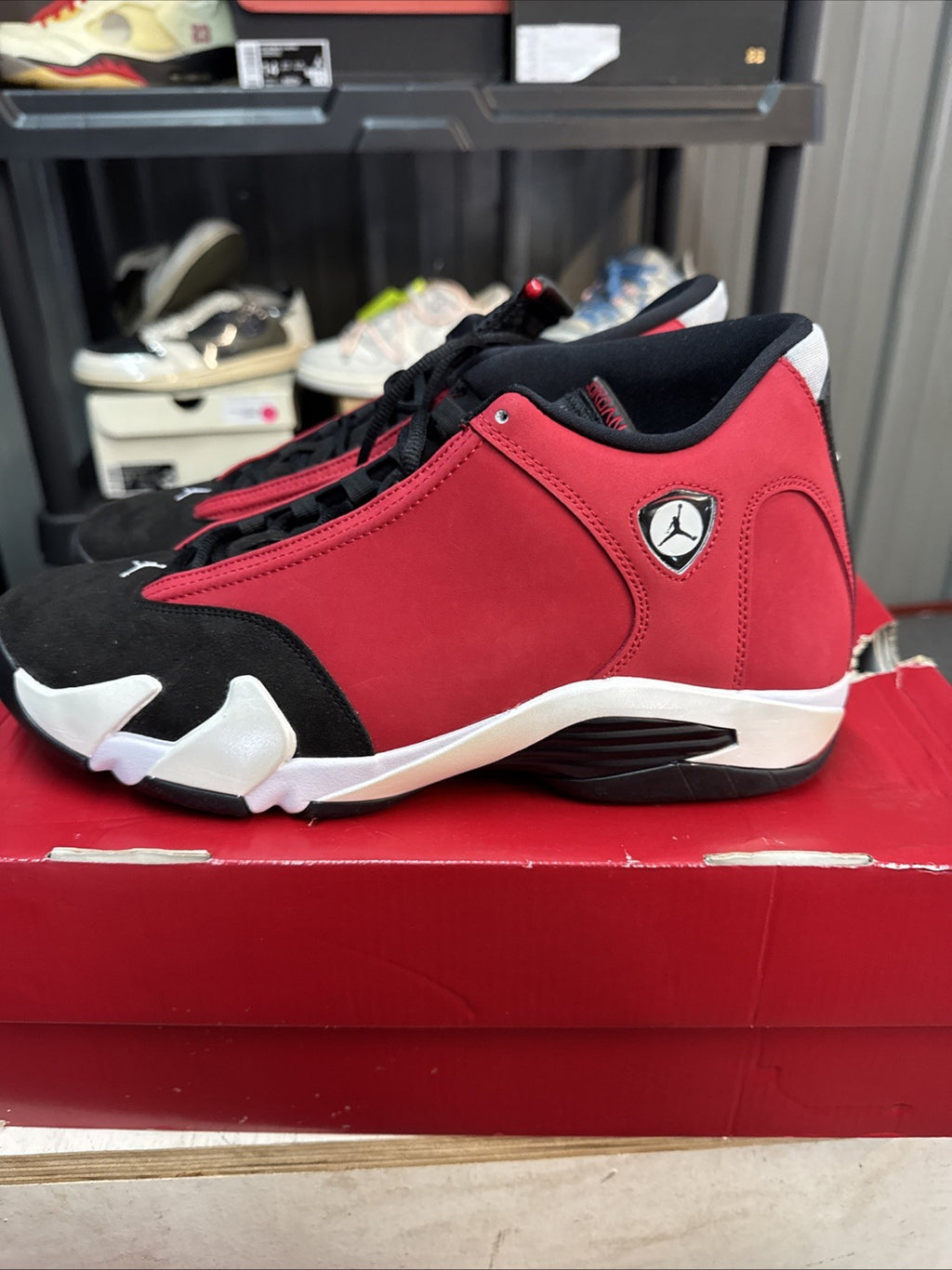 Size 12 - Air Jordan 14 Retro Gym, Red Black Off-White | Worn Once