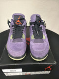 Jordan 4 Retro Canyon Purple Suede Athletic Shoes Size 8.5 Women's AQ9129-500