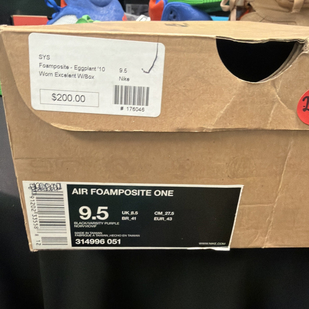 Size 9.5 - Nike Air Foamposite One 2009 Eggplant 1 Penny Max Zoom Copper Royal