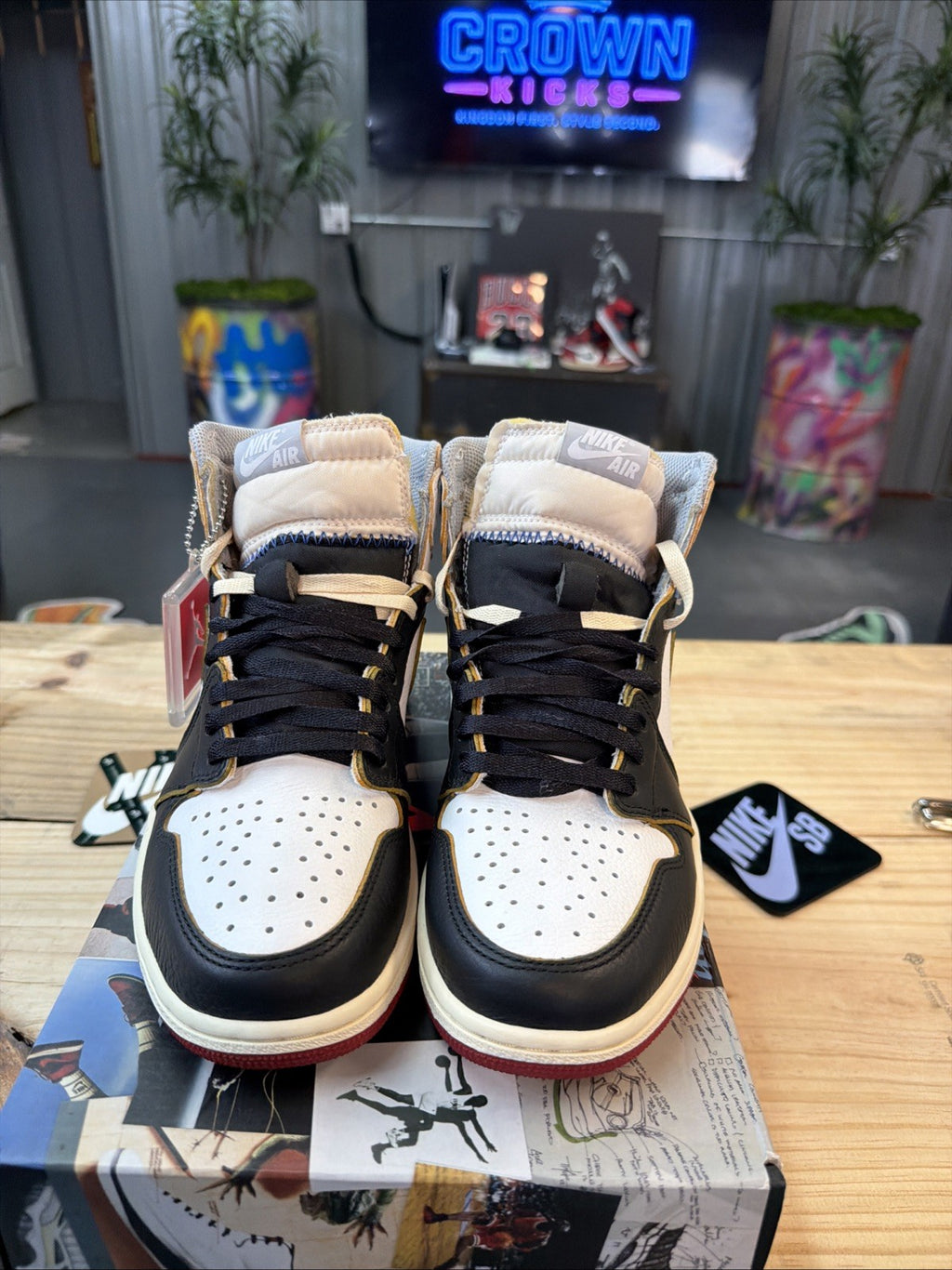 Size 8.5 - Jordan 1 Retro NRG x Union LA High Black Toe