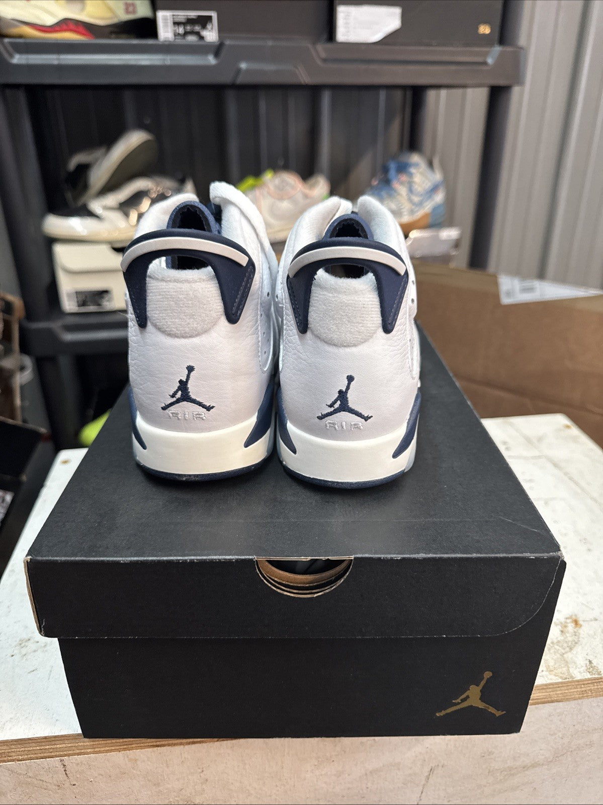 Size 5.5y - Nike Air Jordan 6 Retro GS "Midnight Navy"