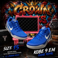 Size 15 - Nike Kobe 9 Elite Low EM Protro Game Royal White (NO LID) IH1401-400