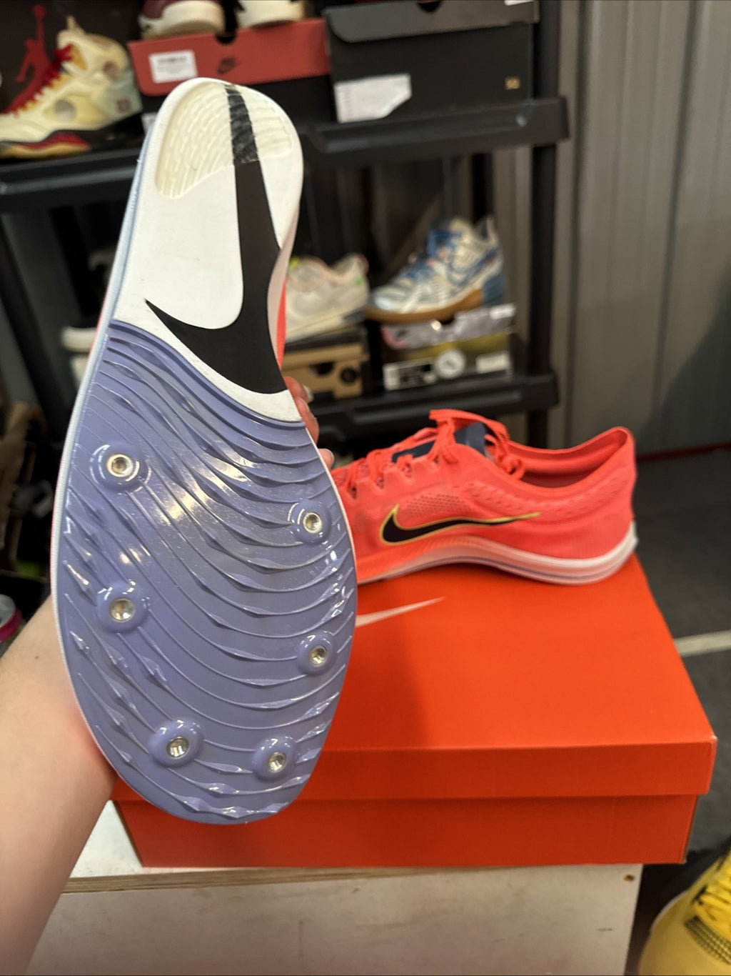 Size 15 - Nike ZoomX Dragonfly ‘Bright Mango’ Track Spikes