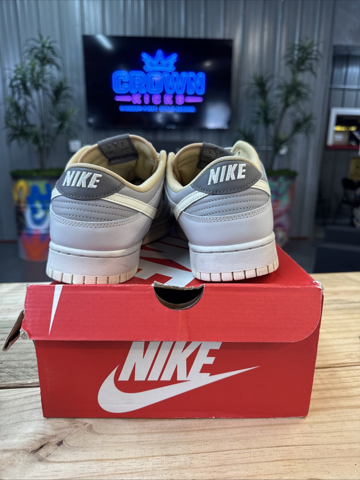 Size 13 - Nike Dunk Low Retro Light Bone Wild Mango