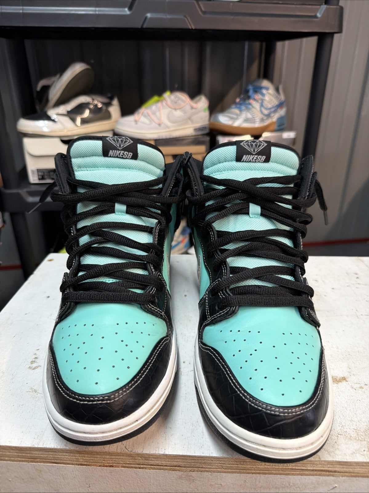 Size 13 - Nike SB Dunk High Premium x Diamond Supply Co. Tiffany 2014