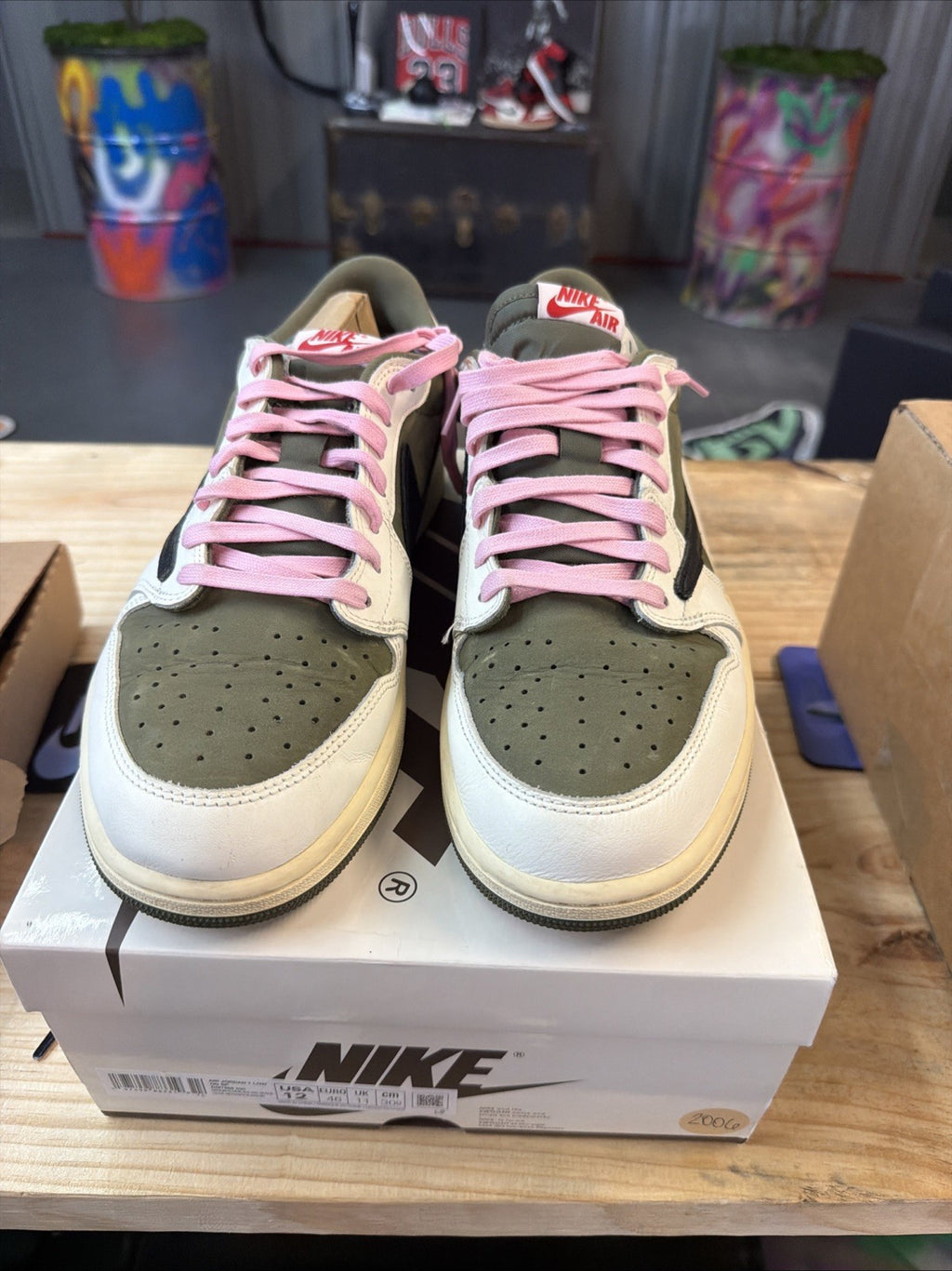 Air Jordan 1 Low OG SP "TRAVIS SCOTT MEDIUM OLIVE" 2024 - Size 12 - dm7866 200..