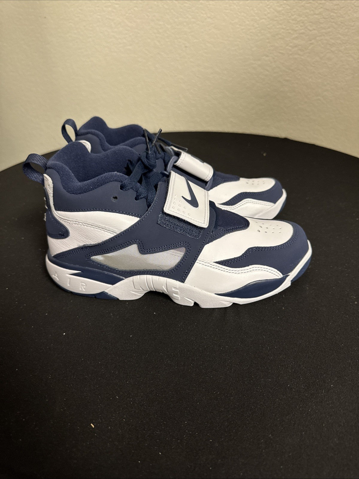 Nike Air Diamond Turf 'Cowboys' White Navy Blue Sneakers, Size 8 BNIB FZ8224-101