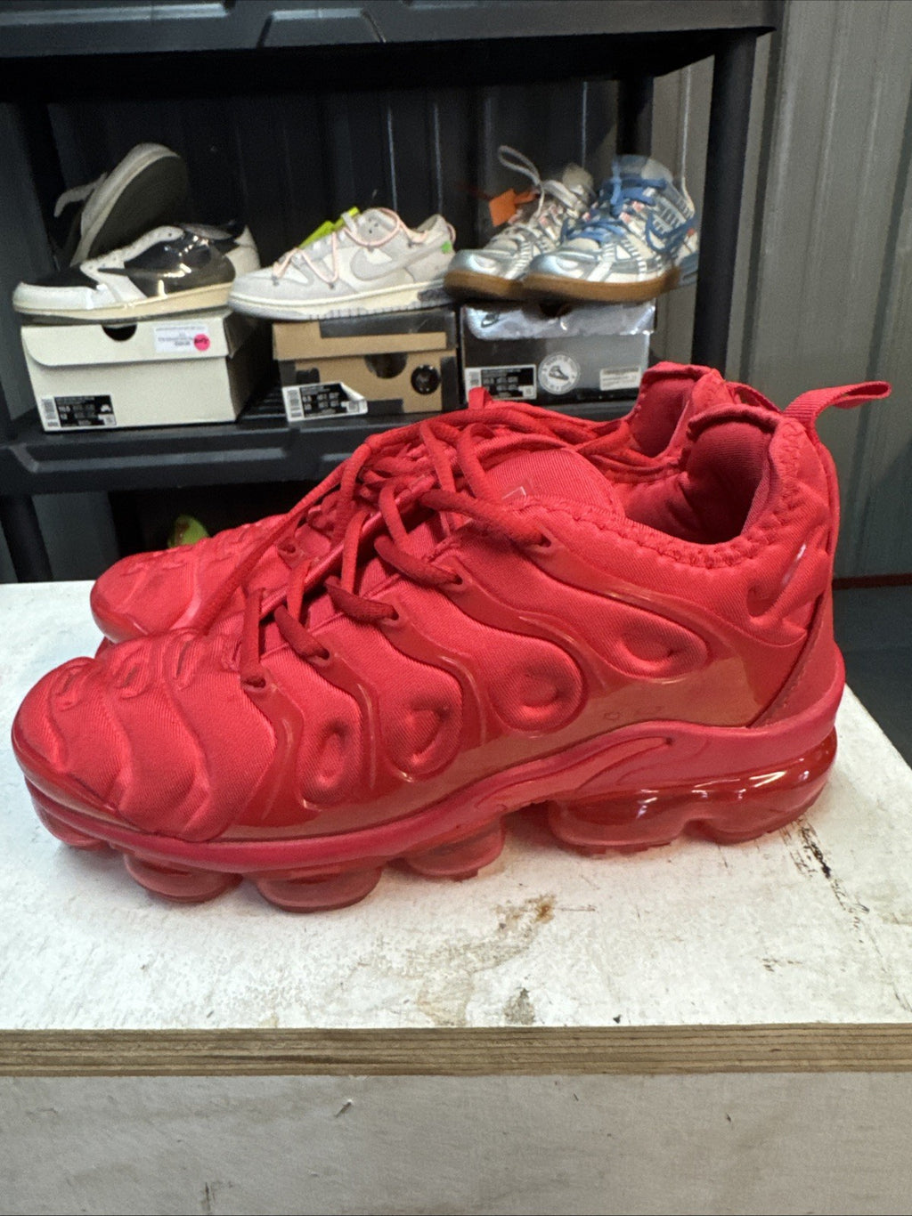 Size 7 - Nike Air Vapormax Plus Triple Red | Replacement Box