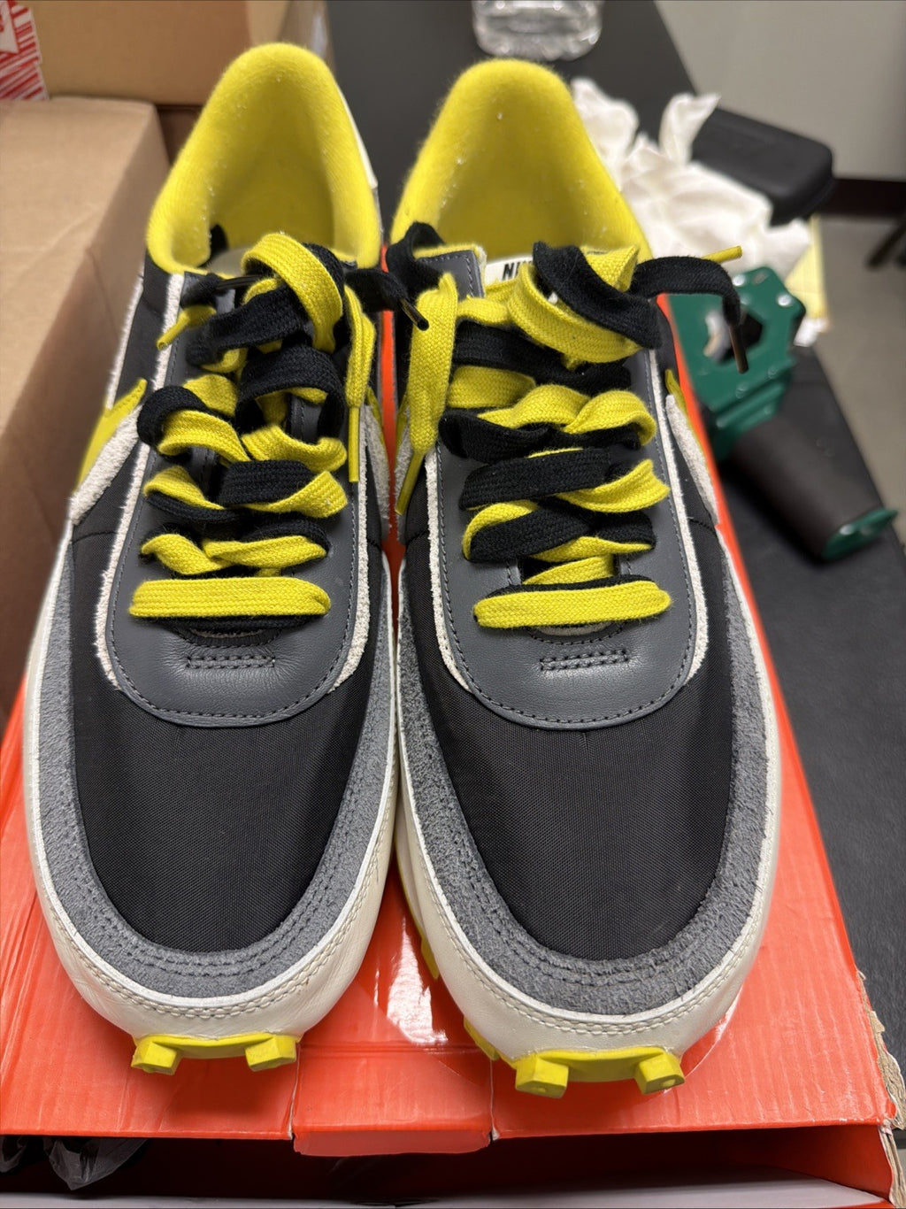 Size 13 - sacai x Undercover x Nike LDWaffle Bright Citron