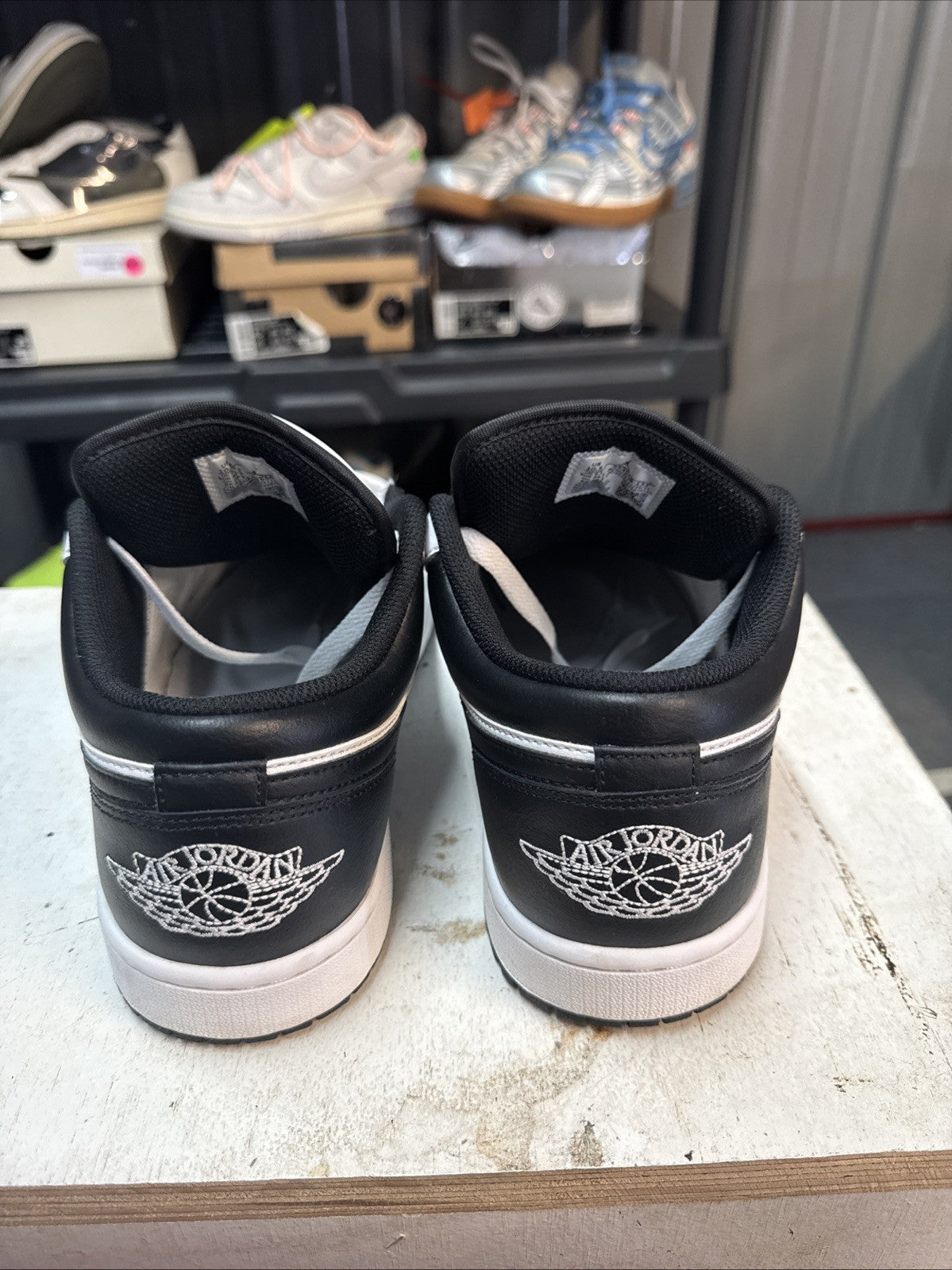 Air Jordan 1 Low 'White Black'/ Size 10.5 | Replacement Box